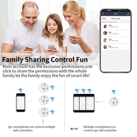 Prise intelligente connectée, compatible Alexa et Google Home, avec contrôle vocal Wi-Fi, minuterie et moniteur de consommation, vente directe usine