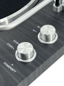 Tourne-disque vinyle professionnel Hi-Fi classique en promotion, 2 vitesses avec enregistrement USB-PC et sortie Bluetooth - Product Image 4