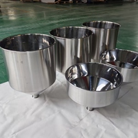 Trémie en acier au carbone/inox à prix d'usine, petite, thermolaquée, pour le traitement, le mélange et le broyage de poudres alimentaires et de liquides