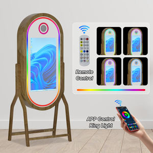 บูธถ่ายภาพ Vogue Magic Mirror รุ่น<span class=keywords><strong>ใหม่</strong></span><span class=keywords><strong>ล่าสุด</strong></span> ปี 2025 โครงสร้างไม้ หน้าจอสัมผัส กล้อง DSLR ปรับแต่งได้ รองรับ <span class=keywords><strong>iPad</strong></span> และอุปกรณ์ SLR - Product Image 3