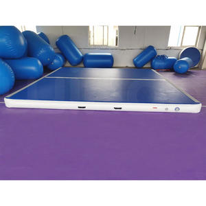 Pista di aria gonfiabile della stuoia dell'artista marziale di acrobatica di ginnastica dell'attrezzatura della palestra di caduta della pista di aria nera 26M da vendere - Product Image 5