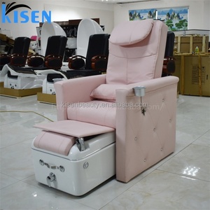Kisen Modern Pedicure Chair Nail Bed Electric Recline Automatic Massage with Colorful Surf Pump Salon Customized Furniture - Product Image 2