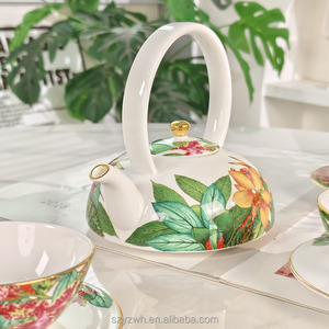 Afternoon <b>Tea</b> Pot Four Cups Four Plates Banquet Banquet Banquet Ceramic <b>Tea</b> <b>Set</b> Gift <b>Set</b> - Product Image 4