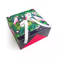Luxuriöse Geschenkbox mit Magnetverschluss aus schwarzem Hartkarton, zwei aufklappbare Türen, direkt ab Werk Tengcai, mit individuellem Logo