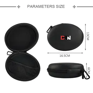 EVA Flame Retardant Case Waterproof Travel Portable Headset On-ear Headphone Earbuds Storage Box