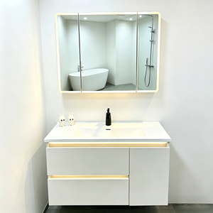 Lámpara de Sensor Bluetooth de Estilo Moderno Crema para Baño, de Aluminio con Diseño de Panal, Montada en la Pared, para Lavabo y Tocador - Product Image 1