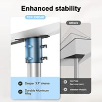 Support mural réglable en acier au carbone étanche pour StarLink Gen 3, plaque de montage, base, adaptateur de tuyau de 1 à 2 pouces, kit de montage V3