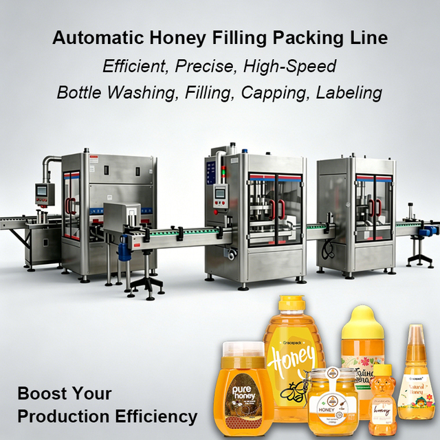 Automatic 200G 500G Honey Filling Packing Machine Honey Bottle Filling Machine Honey Jar Filling Capping Labeling Machine
