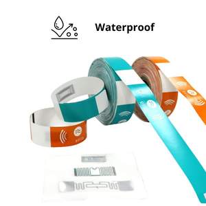 13.56Mhz braccialetto di carta evento bracciale RFID rotolo di carta termica braccialetto Tyvek braccialetto per attività - Product Image 1