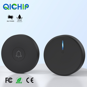 Mini timbre inalámbrico inteligente a prueba de agua, <span class=keywords><strong>tono</strong></span> de llamada cinético inteligente para uso doméstico y exterior en hoteles con fuente de alimentación de enchufe - Product Image 1