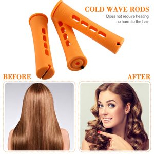 Bigoudis et rouleaux à permanente DIY pour salon de coiffure, 100 pièces/ensemble, 5 tailles, en plastique - Product Image 2
