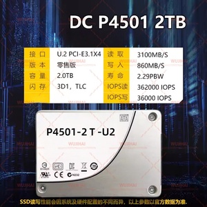 U. 2NVME Solid State Drive Enterprise Server SSD P4501-2T-U2 - Product Image 2