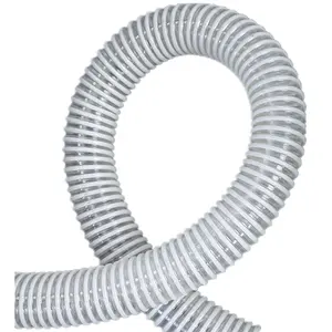 16mm 19mm pvc beyaz spiral hortum fabrika üreten pvc iniş borusu