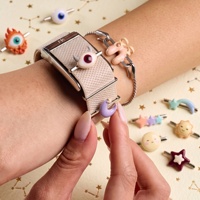Nouveaux bracelets de montre de la série ciel étoilé, décorations, pendentifs étoile, lune, soleil pour accessoires de bracelet de montre Whoop