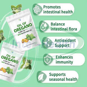 ASAP OEM Huile d'origan biologique naturelle 300 mg en gélules molles, qualité alimentaire pour adultes, 60 gélules, soutien immunitaire - Product Image 4