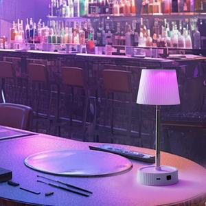 Lampe de chevet pour chambre à coucher, type C, rechargeable, lampe colorée, décoration moderne pour la maison, lumière décorative d'ambiance - Product Image 3