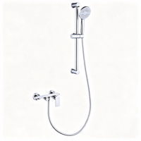 Système de douche multifonction en laiton massif chromé de qualité supérieure avec barre coulissante pour salle de bain et rénovation de douche d'hôtel