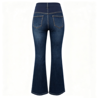 Jean de maternité bootcut pour femme, taille haute, extensible, en denim, style décontracté pour le travail