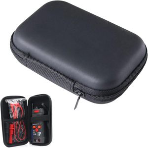 Waterproof Small Headphone Earbud Carrying Storage Pouch <b>Black</b> Eva <b>Mini</b> Earphone Charging Case With Zipper Custom Logo - Product Image 2