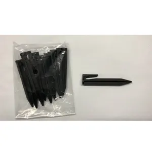 Фиксирующий провод, черный, 8,5 см, пластиковый колышек для сада
