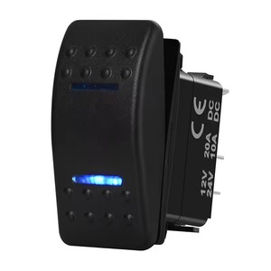 Interruptor Basculante de 3 Posiciones, 12V DPDT, Interruptor de Encendido/Apagado/Encendido, Interruptor Momentáneo de Encendido/Apagado/Encendido, Interruptor de Botón con LED Azul para Automóvil, Barco, Carling - Product Image 3