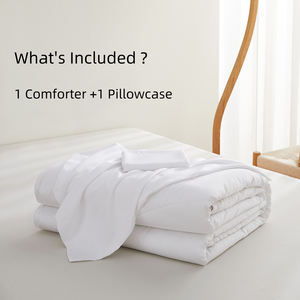 3pcs 100% 冷却竹粘胶羽绒被套质量定制床上用品套装被子特大床双人尺寸设计师被子套装 - Product Image 3