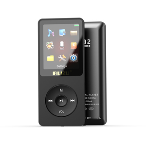 Lecteur MP3 personnalisé en usine avec écran TFT de 1,8 pouce, Bluetooth 5.0, autonomie de 20 heures, audio sans perte, radio FM, appareil musical pour étudiants - Product Image 1