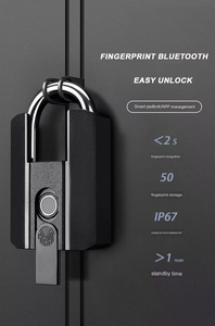 Cadenas intelligent biométrique à combinaison et empreinte digitale avec clé, idéal pour la salle de sport et le rangement - Vente en gros - Product Image 2