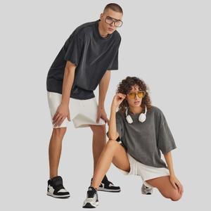 เสื้อยืดผ้าฝ้าย230Gsm วินเทจซักได้ไซส์ใหญ่พิเศษของผู้ชายเสื้อยืดเฮฟวี่เวท - Product Image 4