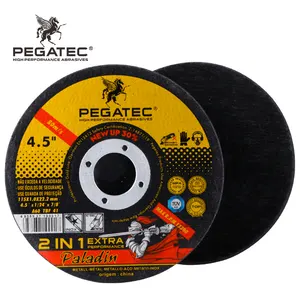 Pegatec disco de corte econômico 2 em 1, 4.5 ''115x1x22mm