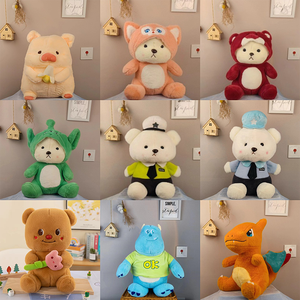 Vente en gros de nouveau 15 pouces ours de <span class=keywords><strong>police</strong></span> doux et mignon poupée en peluche cadeaux animal en peluche jouets placés chambre jouets en peluche pour enfants - Product Image 2