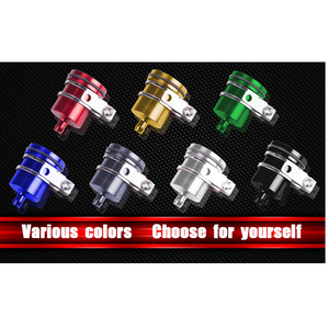 Motorcycle Brake Clutch Fluid Reservoir Cup CNC Machined Aluminum Alloy 40ml Capacity Hard Anodized Surface Universal Fitment - Product Image 1