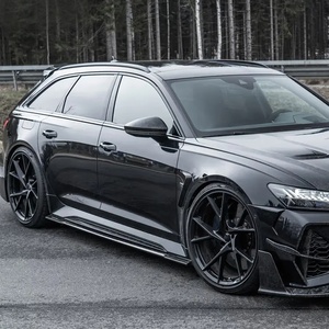 Jupes latérales agressives style MSY en fibre de carbone véritable pour <span class=keywords><strong>Audi</strong></span> RS6 Avant C8 2019+ Kit carrosserie - Product Image 3