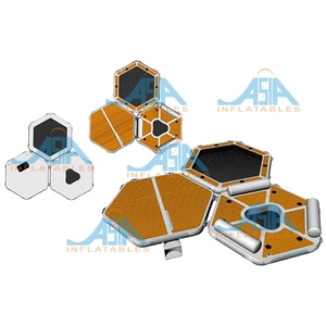 Piattaforma Galleggiante Gonfiabile Drop Stitch per Yacht e Barche - Piattaforma Portatile con Superficie Antiscivolo per Lago, Spiaggia e <span class=keywords><strong>Marina</strong></span> - Product Image 3