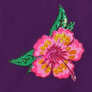 Patch à paillettes d'hibiscus pour la personnalisation de la robe d'invité de mariage - Product Image 5
