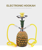 Chicha en plastique OEM en forme d'ananas, tête de chicha arabe, pour fumer en gros
