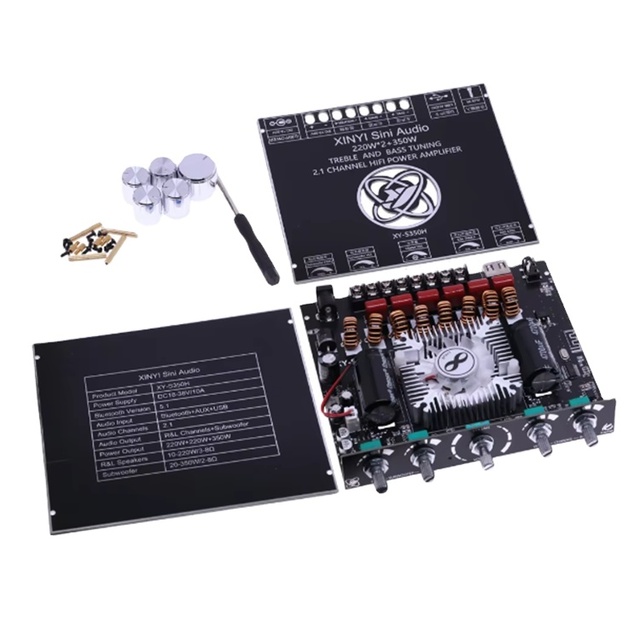 2.1 Channel TPA3251 Power Amplifier Board Module 220W*2 + 350W High and Low Subwoofer Electronic Modules and Kits