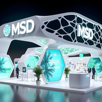 Stand d'exposition modulaire tendance MEGA pour événements de mode, idéal pour les influenceurs et les pop-up stores