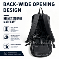Sac à dos de moto en Oxford 600D enduit de TPU, résistant à l'usure, hydrofuge, sac pour casque, multi-compartiments, sac à dos pour moto