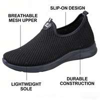 Vente en gros usine Baskets de mode pour hommes en maille unie, rehaussantes, lumineuses, antidérapantes, résistantes à l'usure, confortables, à semelle souple, décontractées