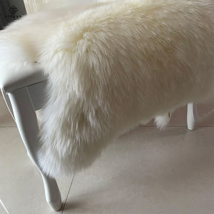 Chăn lông cừu cao cấp mềm mại, lông thật, phụ kiện trang trí nội thất ô tô, giá xuất xưởng - Product Image 3