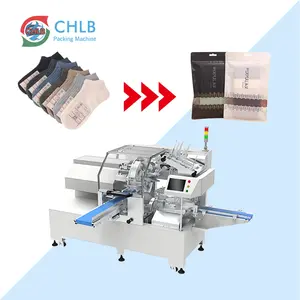 Máquina automática de embalaje de bolsas prefabricadas horizontales, máquina de embalaje, máquina de embalaje de calcetines