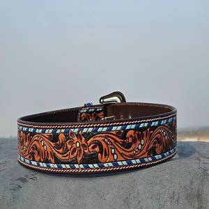 Ceinture en cuir Western sur mesure avec gravure complexe et boucle robuste pour l'usure du ranch - Product Image 5