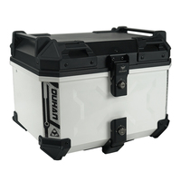 F2-MOTO Boîte arrière de moto 45L Boîte supérieure universelle avec X marqué en plastique ABS Boîte à bagages