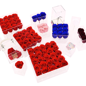 Boîte à fleurs éternelles <span class=keywords><strong>Pour</strong></span> Fleur Rosa Stabilizzata Bijoux éternels Roses conservées en acrylique - Product Image 1