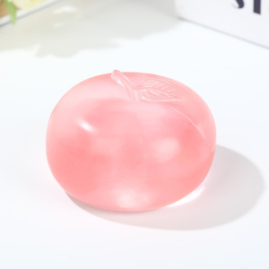 Pelota Antiestrés de TPR con Forma de Manzana de Cristal, Juguete Sensorial de Rebote Lento con Forma de Fruta para Aliviar la Ansiedad - Product Image 2
