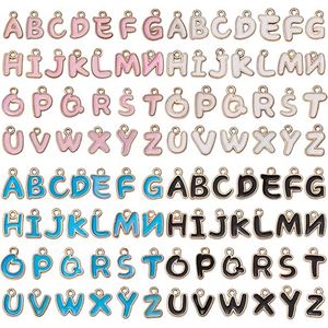 26 Piezas de Dijes de Letras, Colgantes de Alfabeto con Iniciales Esmaltadas de Doble Cara para Joyería DIY, Llaveros, Suministros de Decoración para Scrapbooking - Product Image 1