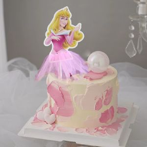 クリスマスの誕生日パーティーデコレーションの女の子のための1つのピース/バッグ紙ケーキトッパー - Product Image 1