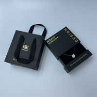 Boîte à tiroir personnalisée de petite taille, emballage de luxe fait main, boîte à tiroir coulissante rigide avec ruban