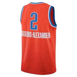 Groothandel Hoge Kwaliteit 2 #   Gilgeous-Alexander Amerikaans geborduurd basketbaltenue, op maat gemaakte tenues. - Product Image 4
